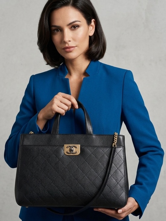 CHANEL Italy Leather Executive Tote Bag - Picture 10 of 16